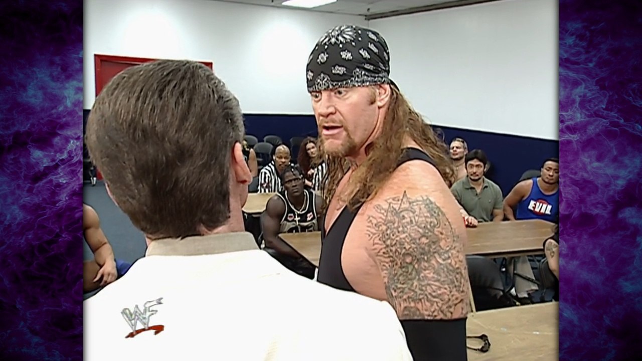 The Undertaker Helps Motivate Team WWF Against The Alliance! 7/16/01