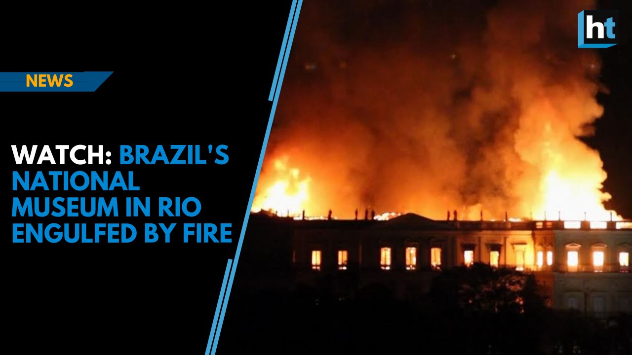 Watch: Brazil's National Museum in Rio engulfed by fire
