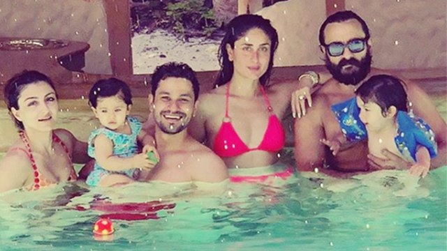 Taimur Ali Khan ENJOYS with Kareena Kapoor Khan & Saif Ali in Maldives | FilmiBeat