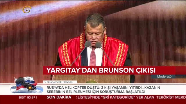 Adli Yıl açılışında Yargıtay Başkanı'ndan Rahip Brunson mesajı