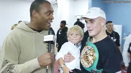 Jake Paul LOCKER ROOM After TKO WIN! vs Deji