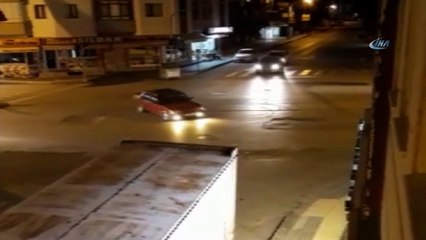 Başkent'te tehlikeli şov kamerada