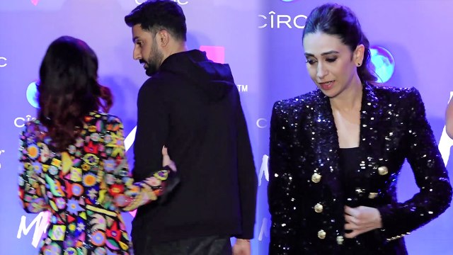 Aishwarya Rai & Abhishek Bachchan IGNORE Karishma Kapoor at Shweta Nanda's launch party | FilmiBeat