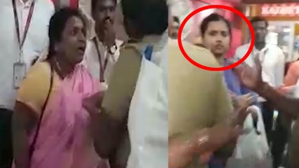 ஓடும் விமானத்தில் இளம் பெண்ணுடன் வாக்குவாதத்தில் ஈடுபட்ட தமிழிசை- வீடியோ