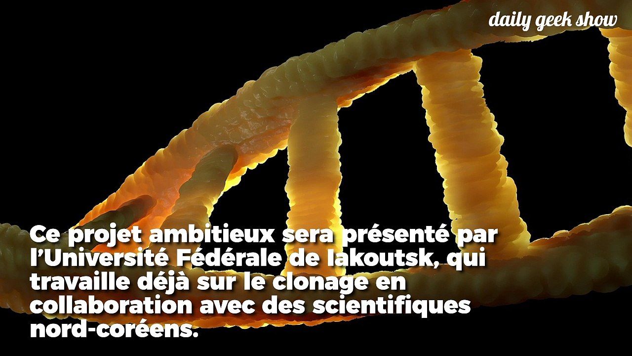Un laboratoire  va ouvrir en Russie pour ramener à la vie des espèces disparues