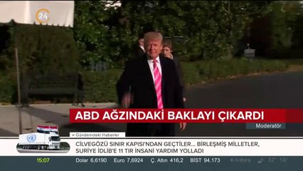 ABD ağzındaki baklayı çıkardı
