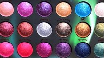 BH Cosmetics - ✨ Aurora Lights 18 Color Baked Eyeshadow Palette   Swatches