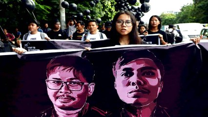 Descargar video: World reacts to sentencing of Reuters journalists in Myanmar