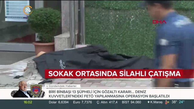 Sokak ortasında silahlı çatışma