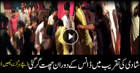 Roof of house caves in during wedding ceremony