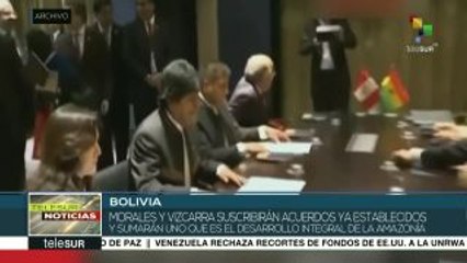 Скачать видео: Instalan Bolivia y Perú IV Gabinete Binacional en Cobija