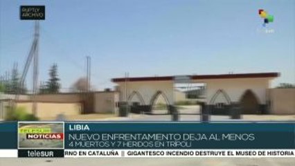 Deja 4 muertos y 7 heridos nuevo enfrentamiento en Trípoli