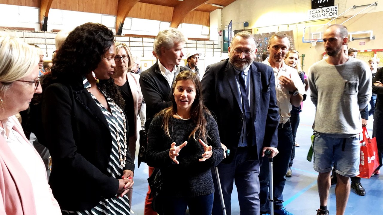 La ministre des Sports Laura Flessel en visite dans les Hautes-Alpes