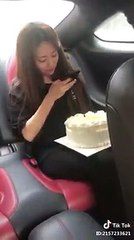 be careful when you are in car and cake in your hands, funny video