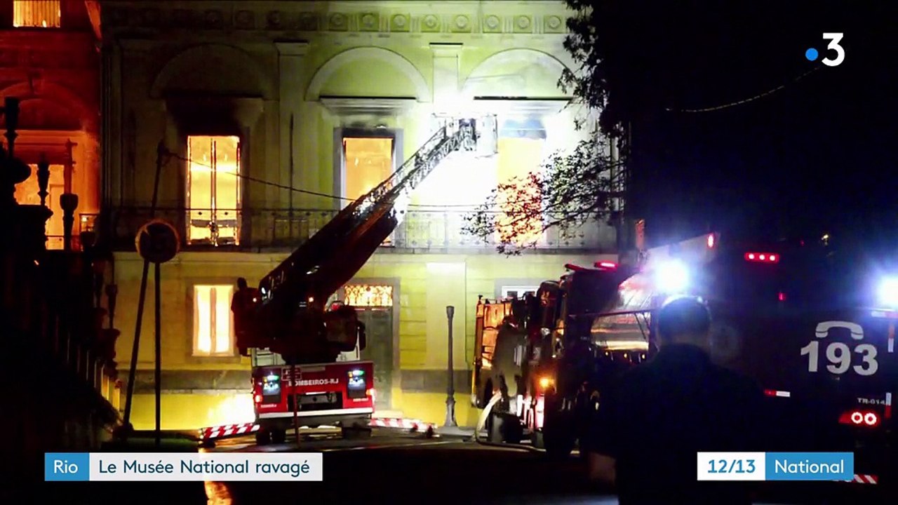 Brésil : le musée national de Rio de Janeiro ravagé