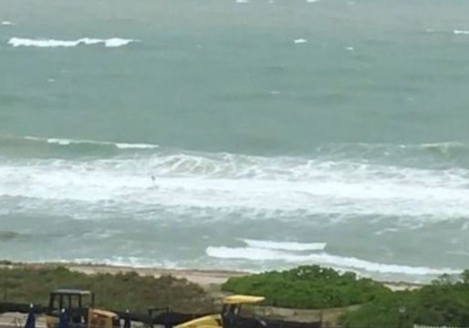 Rough Seas Roil Off South Florida Beaches