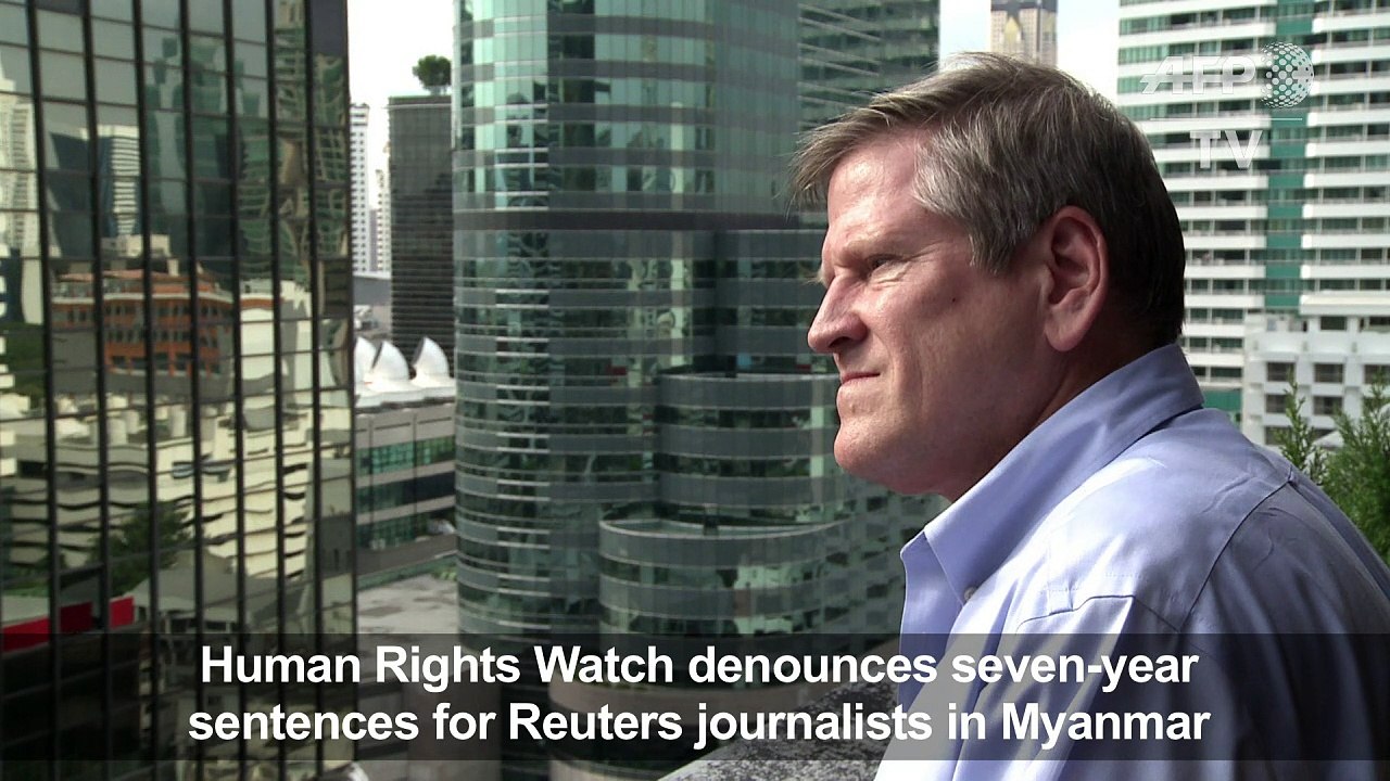 Rights group comments on jailing of journalists in Myanmar