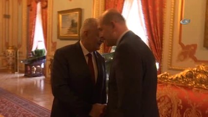 TBMM Başkanı Binali Yıldırım, İçişleri Bakanı Süleyman Soylu'yu Kabul Etti