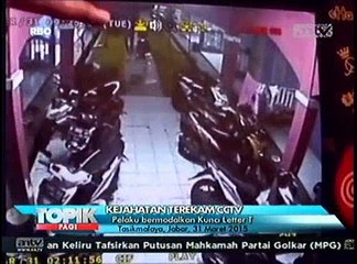 4 Sepeda Motor Digasak Seorang Pencuri