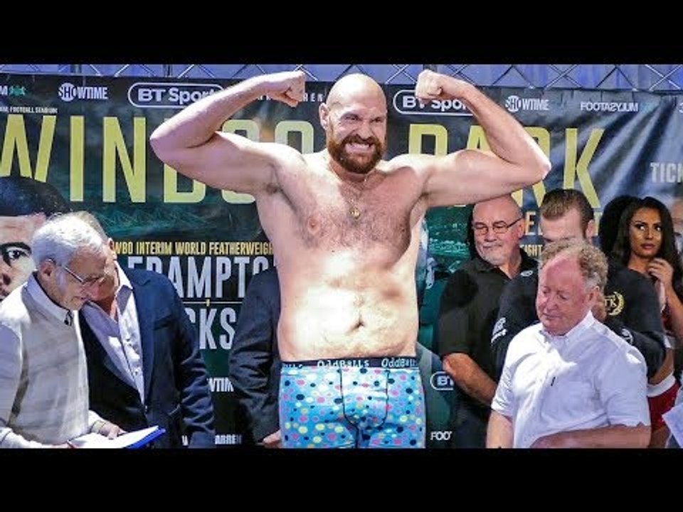 Tyson Fury vs Francesco Pianeta OFFICIAL WEIGH IN & DEONATY WILDER vs TEAM FURY