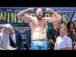 Tyson Fury vs Francesco Pianeta OFFICIAL WEIGH IN & DEONATY WILDER vs TEAM FURY