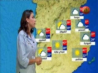 النشرة الجوية المسائية ليوم الإثنين 03 سبتمبر 2018 - قناة نسمة