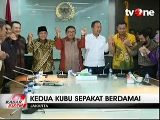 Usai Aksi Dobrak, Kubu Aburizal Bakrie dan Kubu Agung Laksono Damai