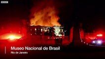 Así fue el incendio que arrasó el Museo Nacional de Río