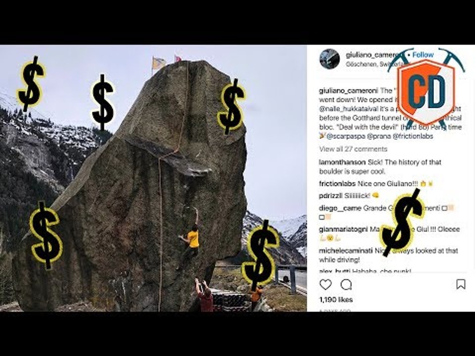 Nalle Hukkataival Climbs World's Most Expensive Boulder | Climbing Daily Ep.1156