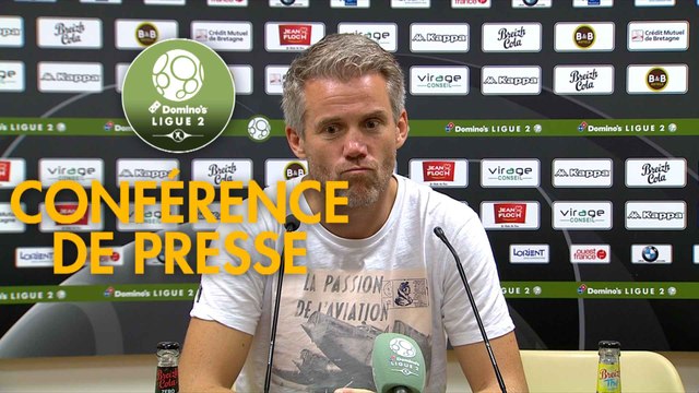 Conférence de presse FC Lorient - Grenoble Foot 38 (1-0) : Mickaël LANDREAU (FCL) - Philippe HINSCHBERGER (GF38) - 2018/2019
