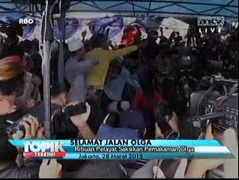 Suasana Pemakaman Olga Dibanjiri Ribuan Pelayat