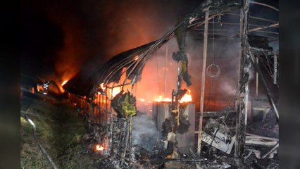 충남 청양군 양계장 화재...닭 2천300마리 폐사 / YTN