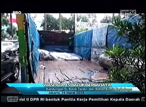 Kandungan Es Balok Terdiri dari Bahan Kimia Berbahaya
