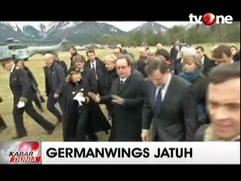 Kanselir Jerman dan Presiden Prancis Datangi Lokasi Jatuhnya Germanwings