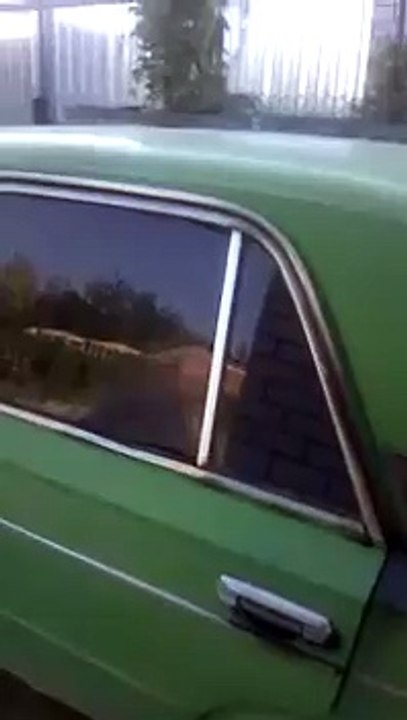 El auto mismo estaba teñido