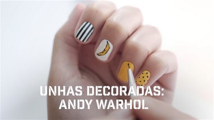 Descargar video: Unhas decoradas: Andy Warhol