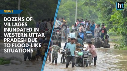 Dozens of villages inundated in western Uttar Pradesh due to flood-like situations