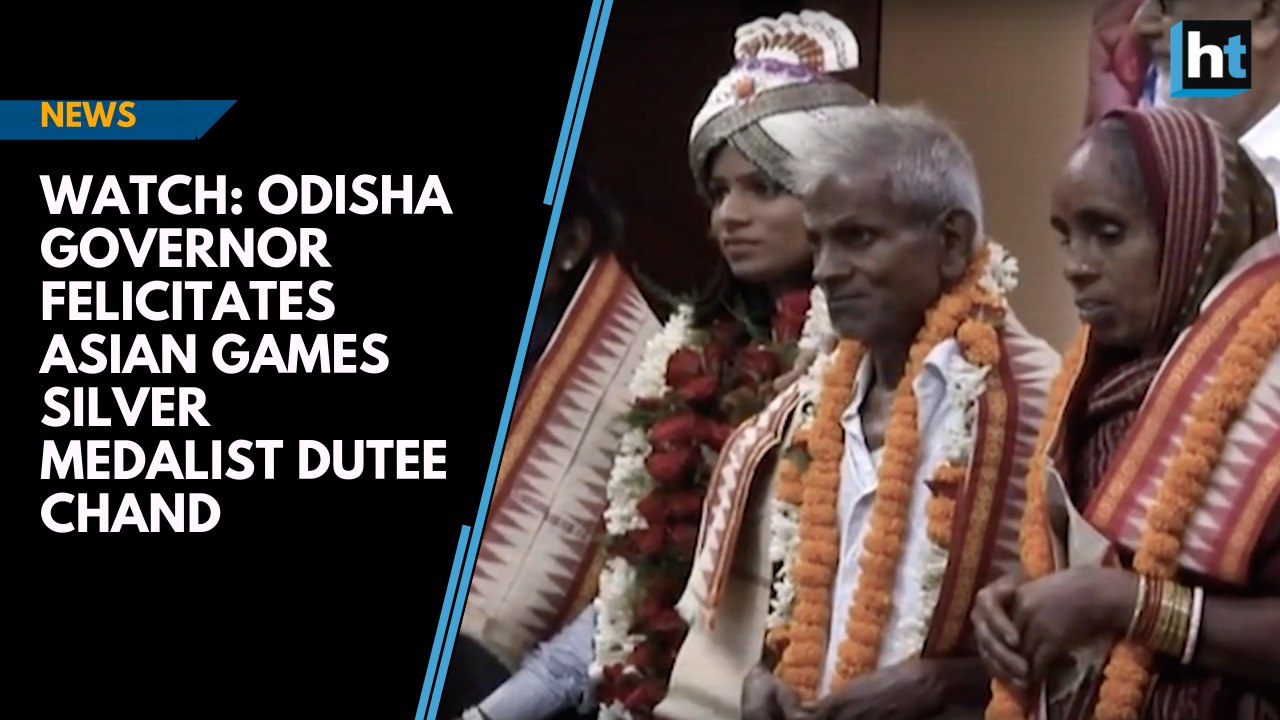 Watch: Odisha Governor felicitates Asian Games silver medalist Dutee Chand