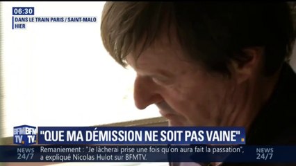 Détendu, Nicolas Hulot prépare la passation de pouvoirs