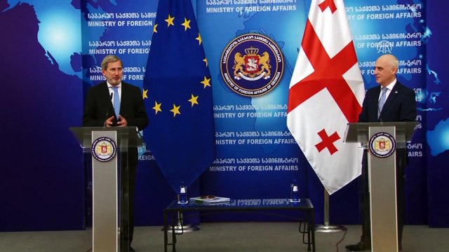 AB Komisyonu Üyesi Hahn'dan Gürcistan'a ziyaret - TİFLİS