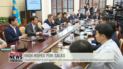 S. Korean envoys' Pyongyang visit comes at important time: Pres. Moon