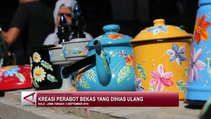 Kreasi perabot bekas yang dihias ulang