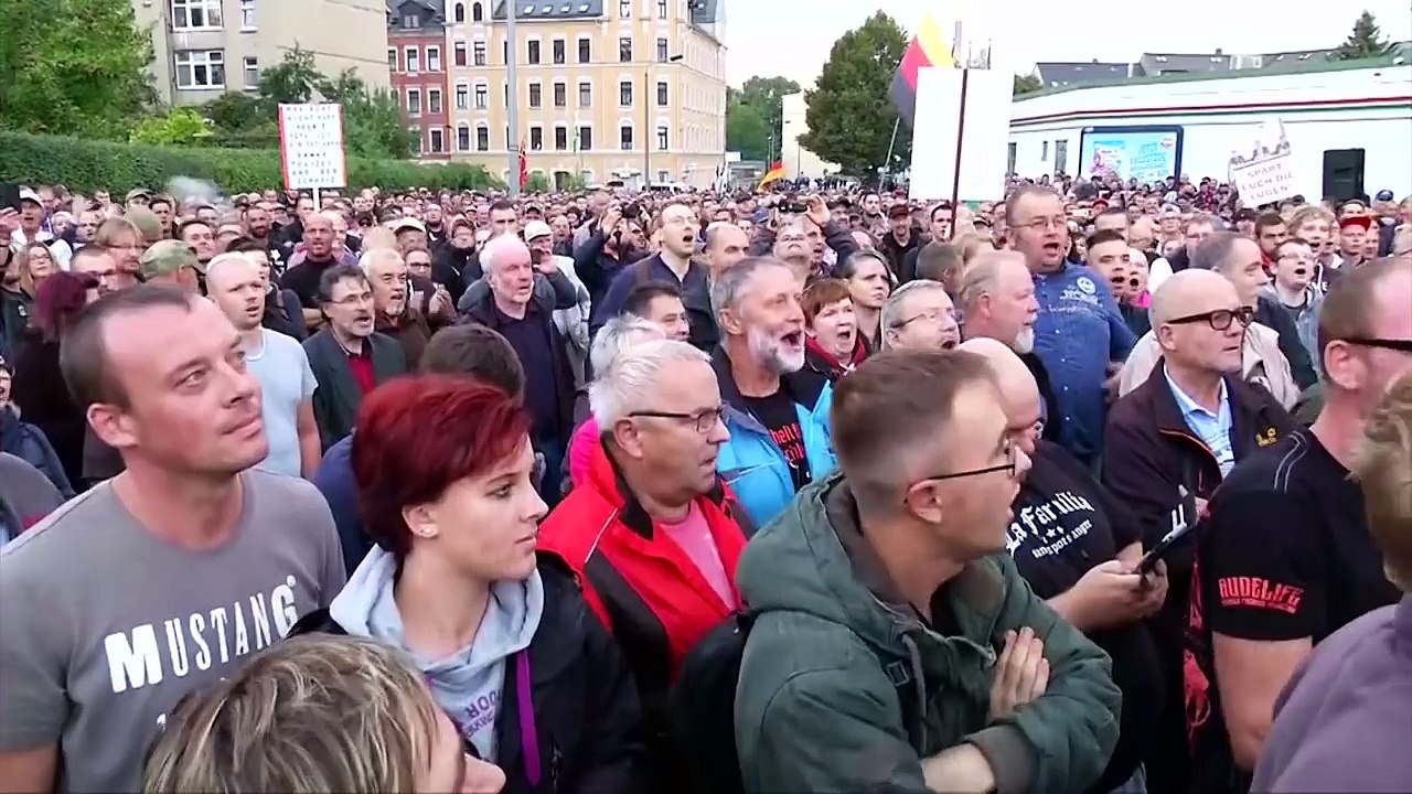 Reportage aus Chemnitz: 'Das waren Linke, die den Hitlergruß gemacht haben'