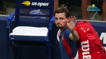 US Open  2018 - David Goffin a mal au bras : 