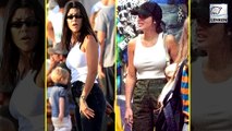 Kourtney & Sofia Attended the Same Event & Dress In Similar Outfits