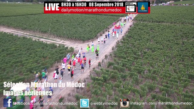 Images aériennes du parcours Marathon du Médoc