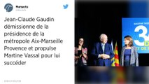 Jean-Claude Gaudin démissionne de la présidence de la métropole Aix-Marseille.