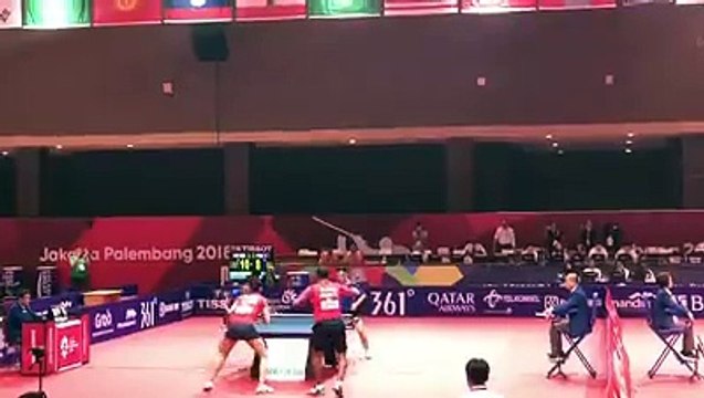 SURPRISE, #India's Sharath Kamal & Manika Batra eliminated #DPRK pair into semi of Table Tennis mixed doubles at #AsianGames.