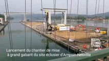 Lancement du chantier de mise à grand gabarit du site éclusier d'Ampsin-Neuville