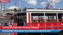 Taksim Cami inşaatında intihar girişimi